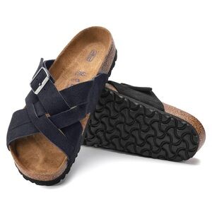 Birkenstock Lugano Soft Footbed in Midnight Blue